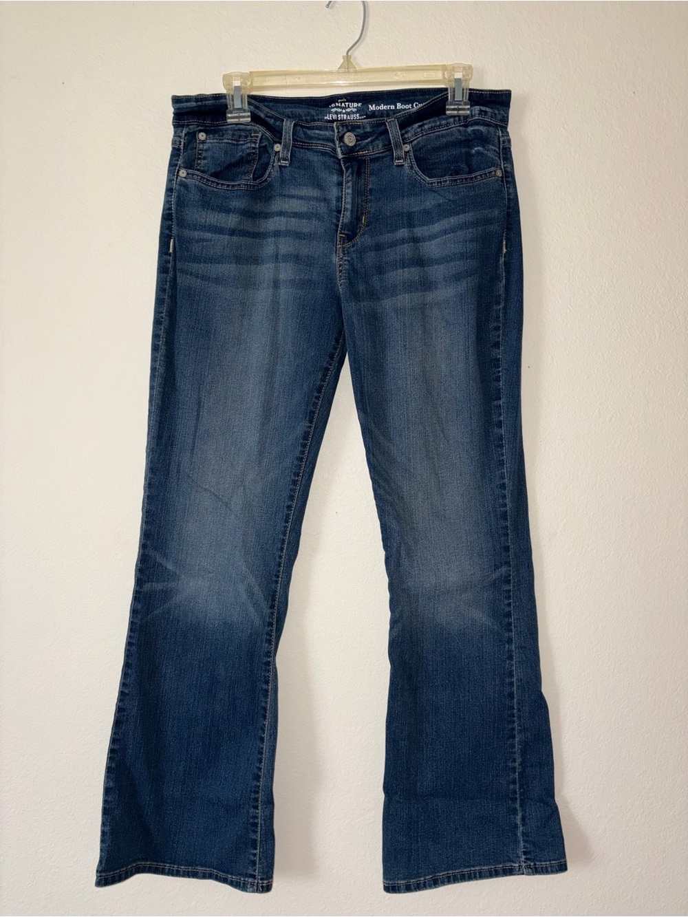 Signature by Levi Strauss Medium Wash Flare Jeans 12S 31/30 Women